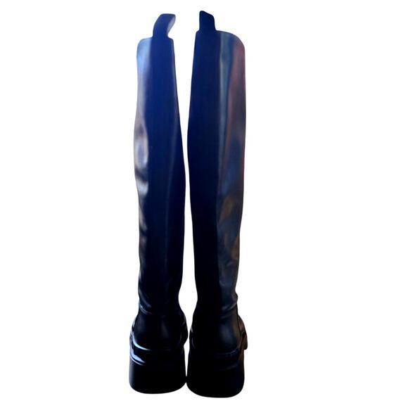 Lisa Vicky Black Riding Boots | Size 7 | New in Box - Picture 4 of 6